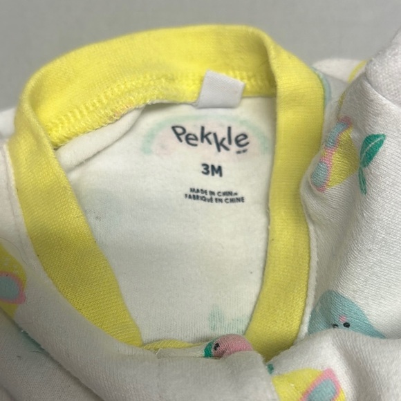 Pekkle Baby Onesie with Fruit Print and lemon - Picture 2 of 3